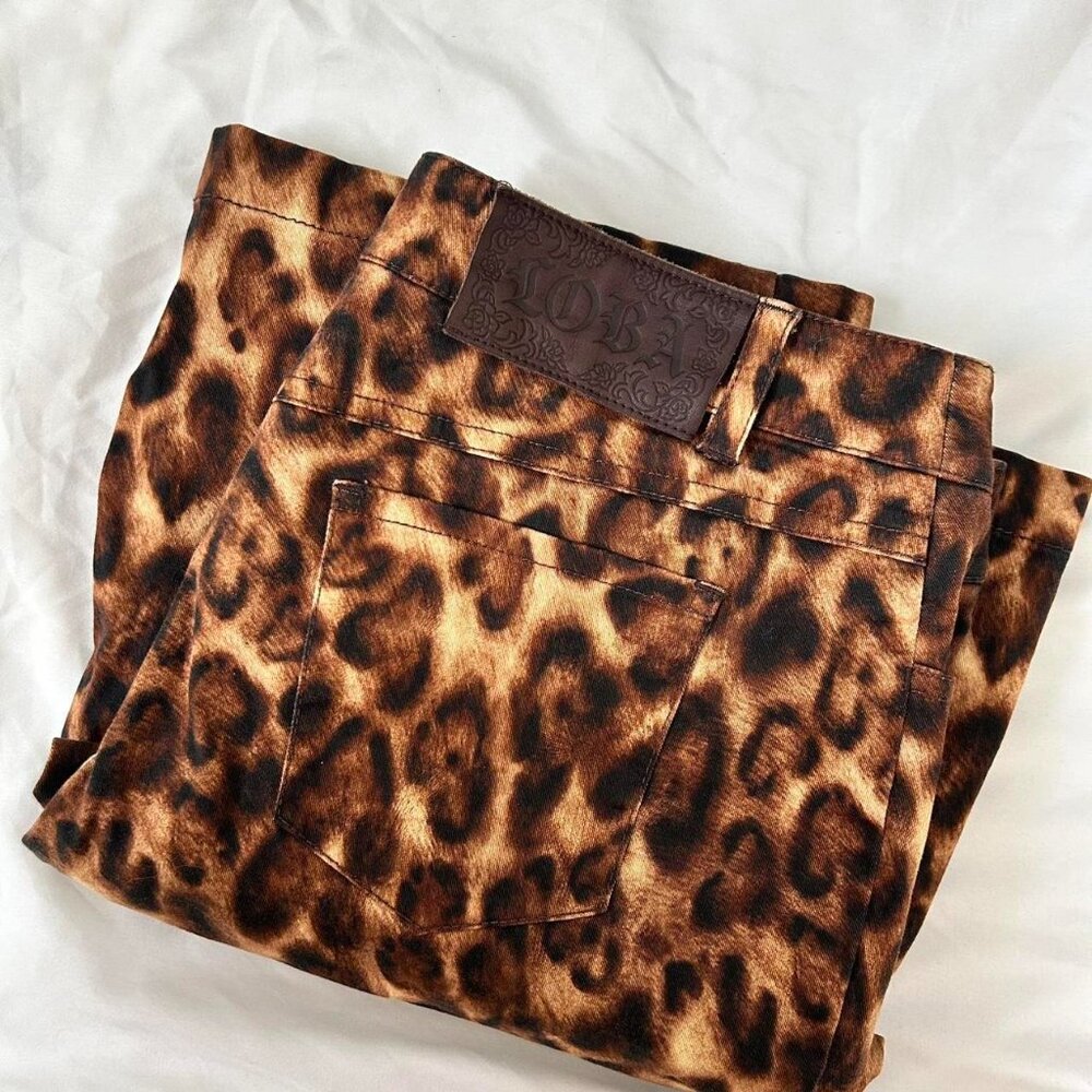 LOBA REVOLVE Zahara TWO PIECE SET leopard print low waisted pants & top🐆 - Picture 5 of 7
